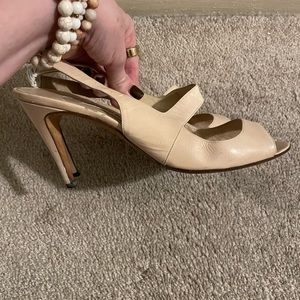 Manolo Blahnik Cream Heels